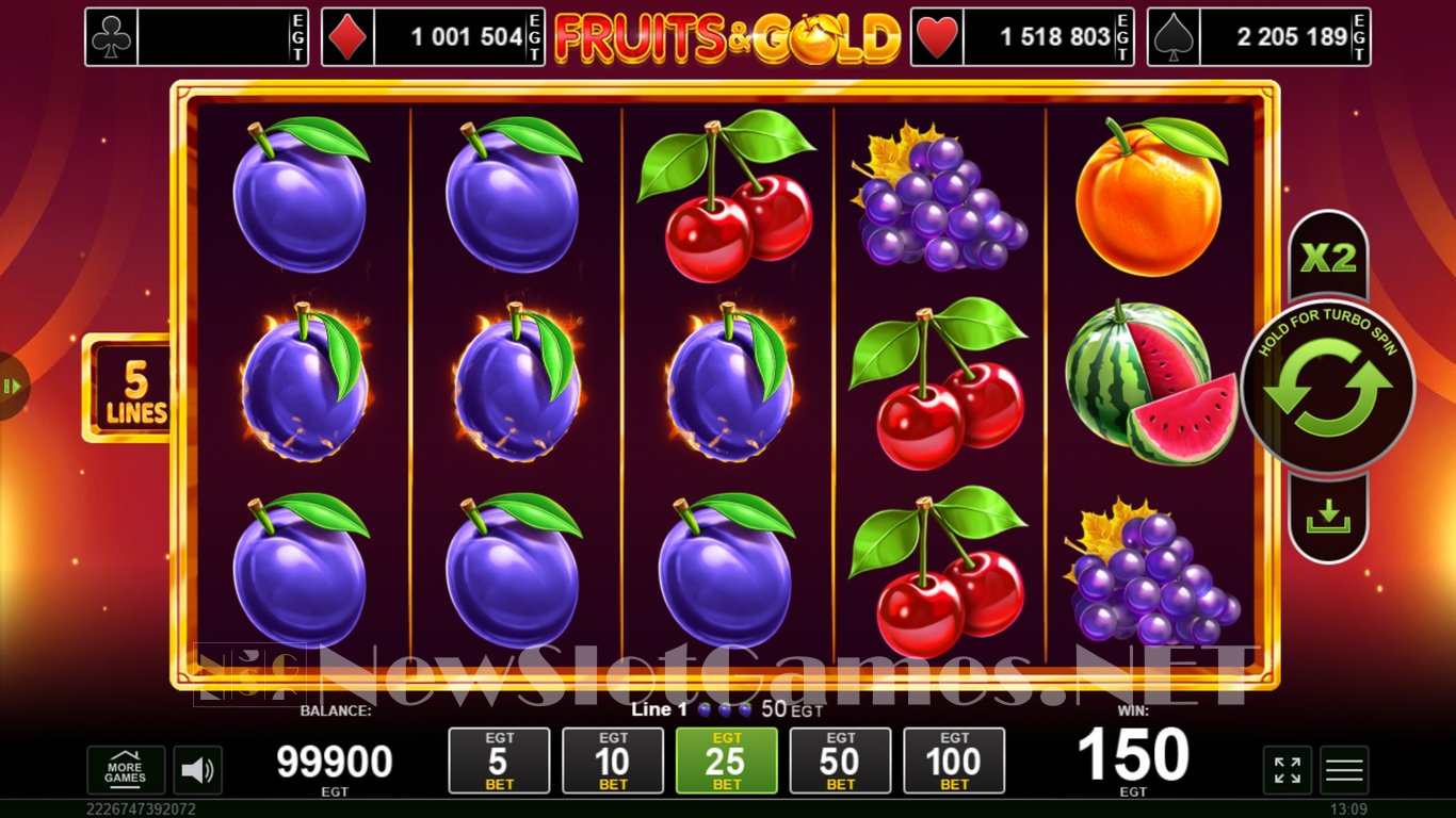 Fruits & Gold Slot Slot Image in Demo - pic. 6