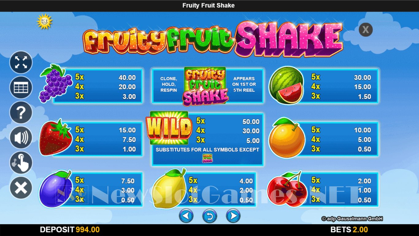 Fruity Fruit Shake Slot Slot Image in Demo - pic. 3