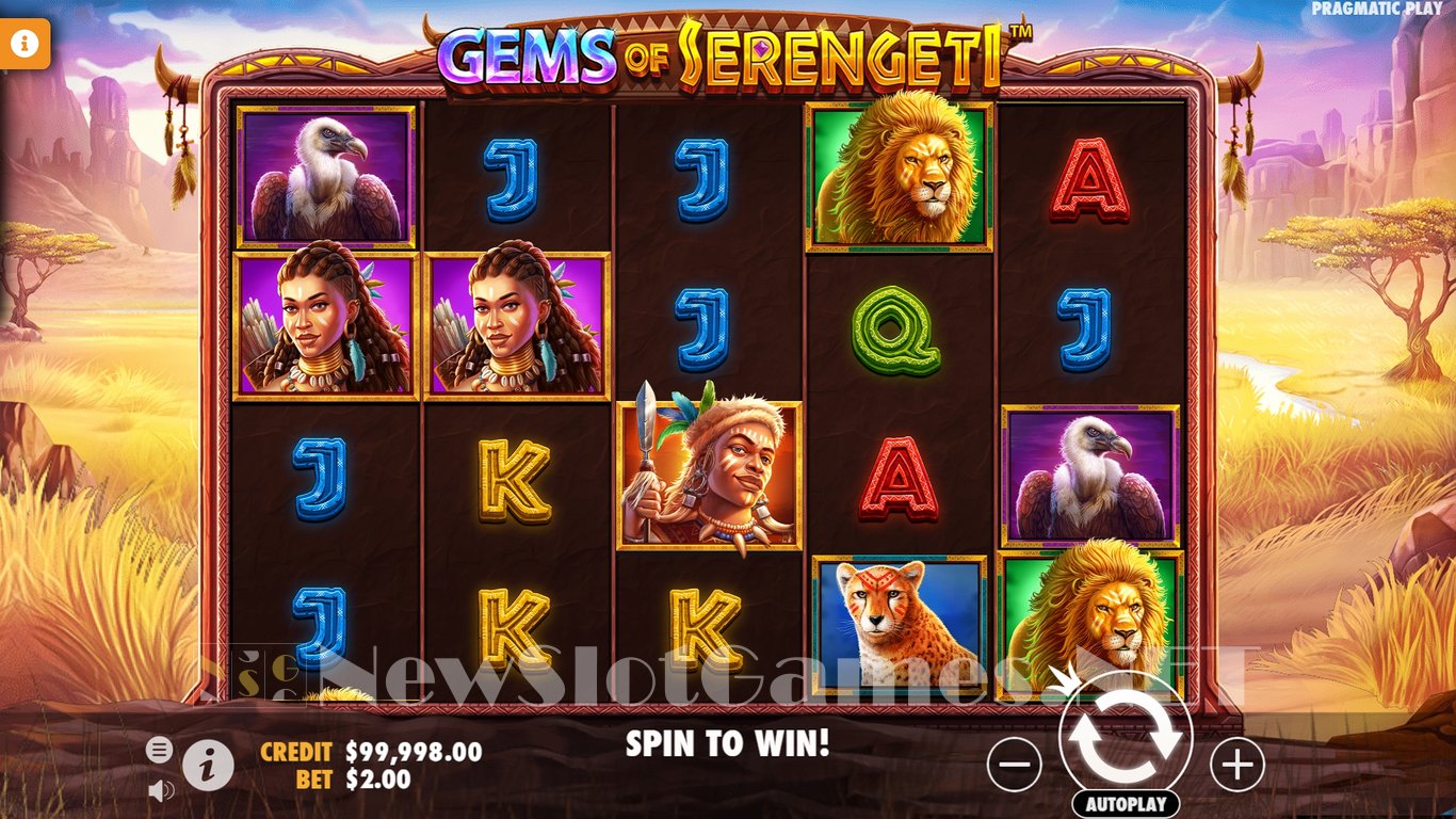 Gems of Serengeti Slot Demo Image