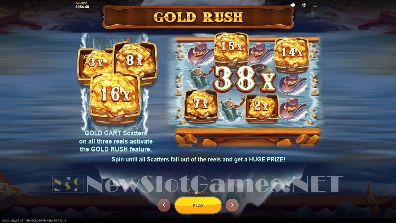Get The Gold Infinireels Slot Slot Image in Demo - pic. 5