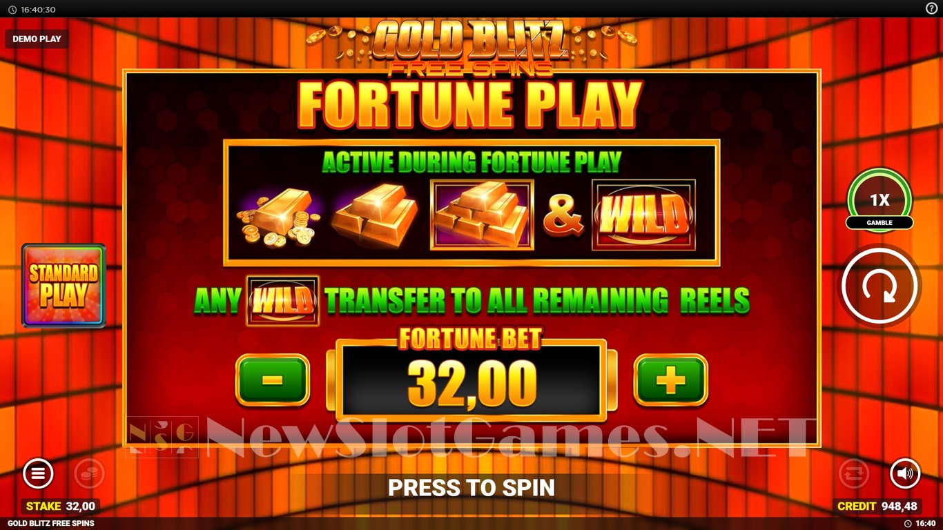Gold Blitz Free Spins Slot Slot Image in Demo - pic. 13