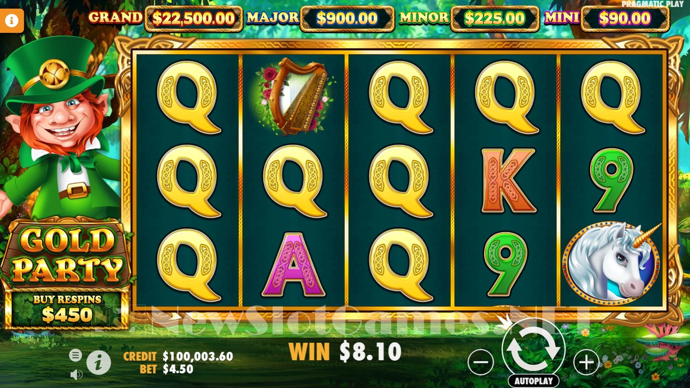 Gold Party Slot Slot Image in Demo - pic. 2