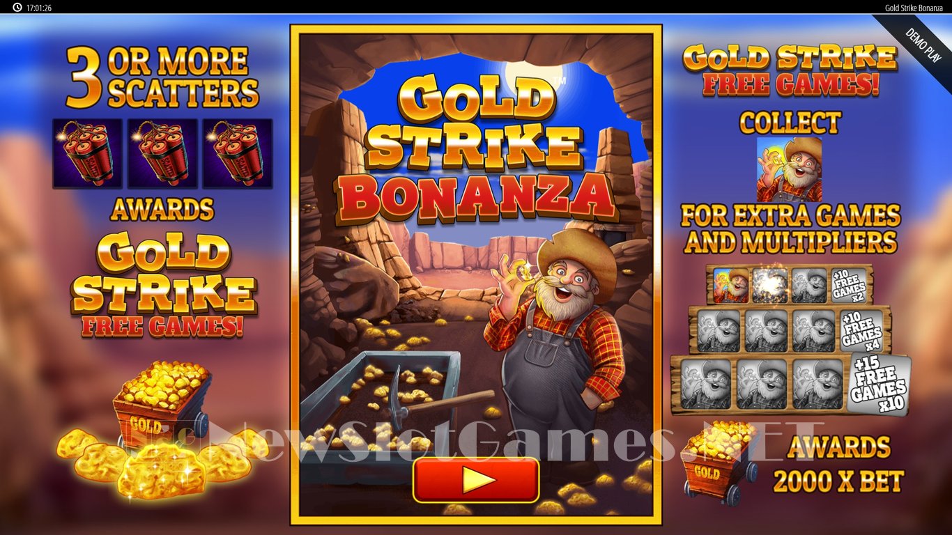 Gold Strike Bonanza Slot Demo Image