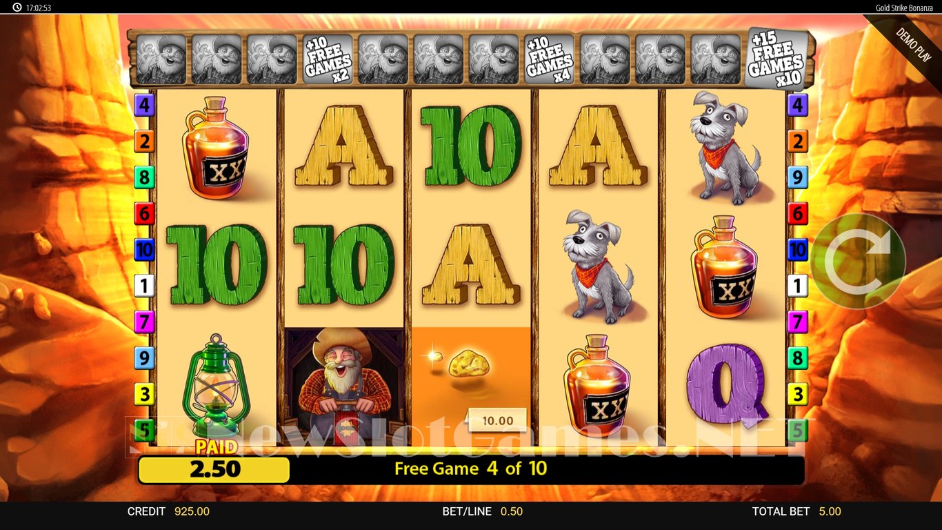 Gold Strike Bonanza Slot Slot Image in Demo - pic. 10