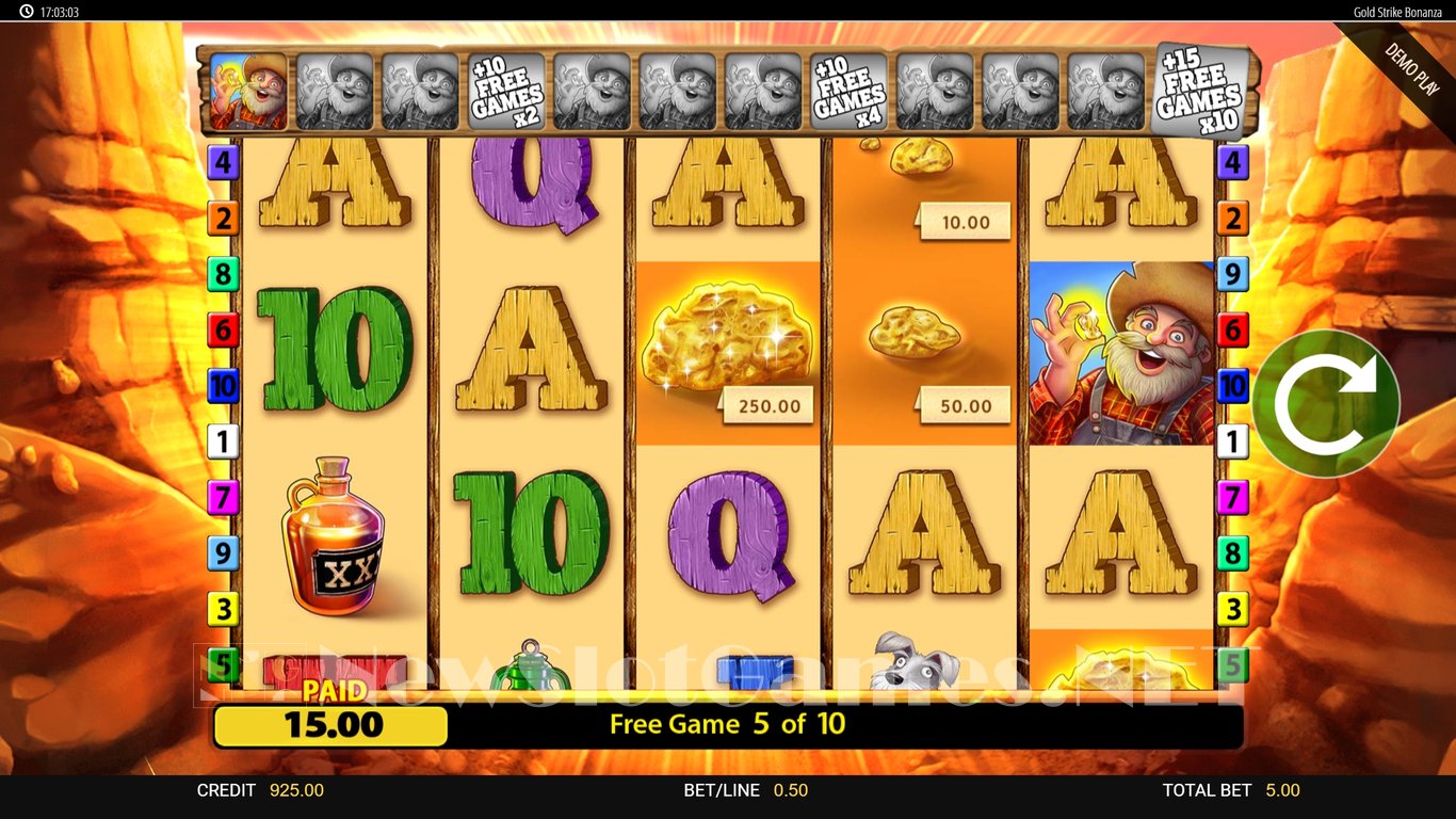 Gold Strike Bonanza Slot Slot Image in Demo - pic. 11