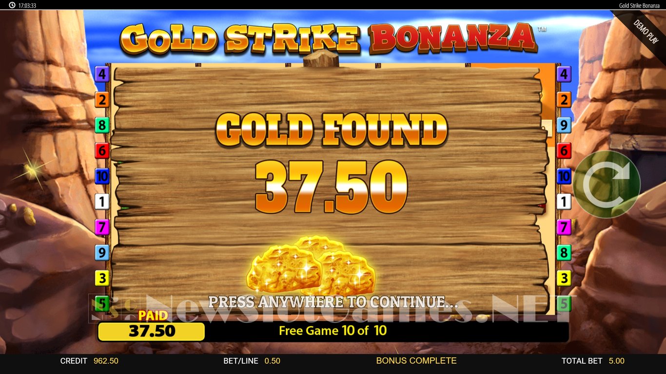 Gold Strike Bonanza Slot Slot Image in Demo - pic. 14