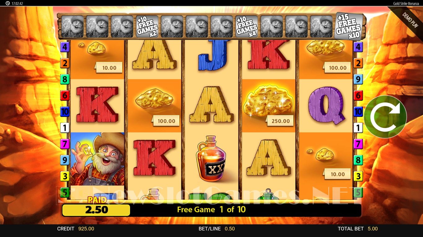 Gold Strike Bonanza Slot Slot Image in Demo - pic. 9
