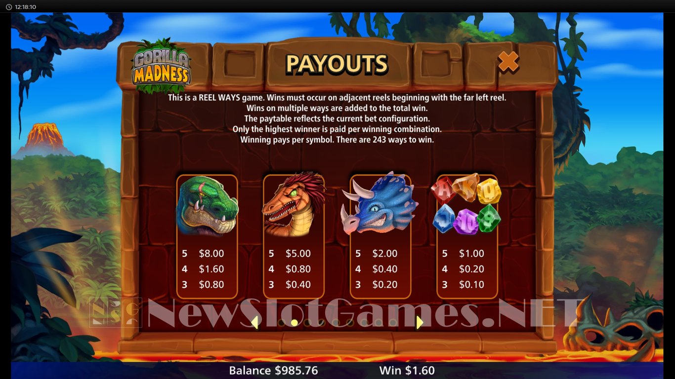 Gorilla Madness Slot Slot Image in Demo - pic. 5