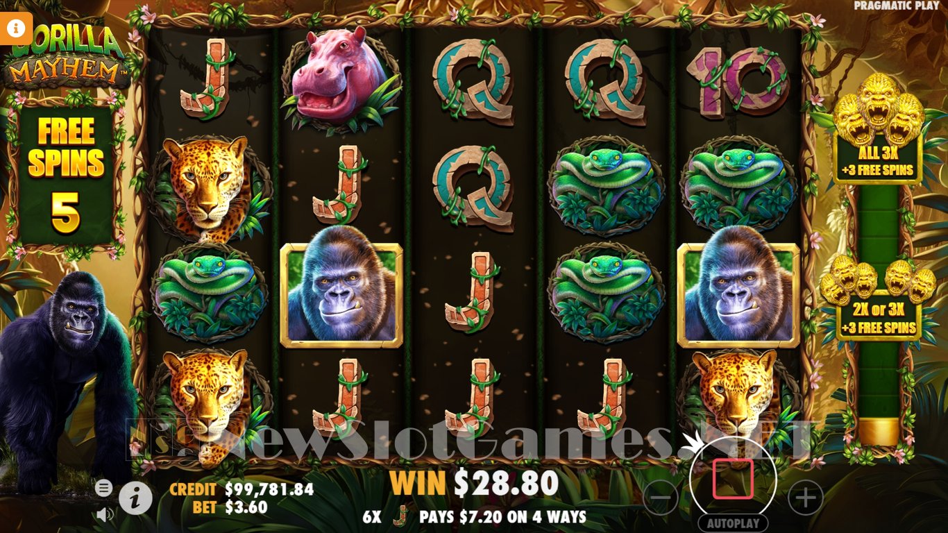 Gorilla Mayhem Slot Slot Image in Demo - pic. 14