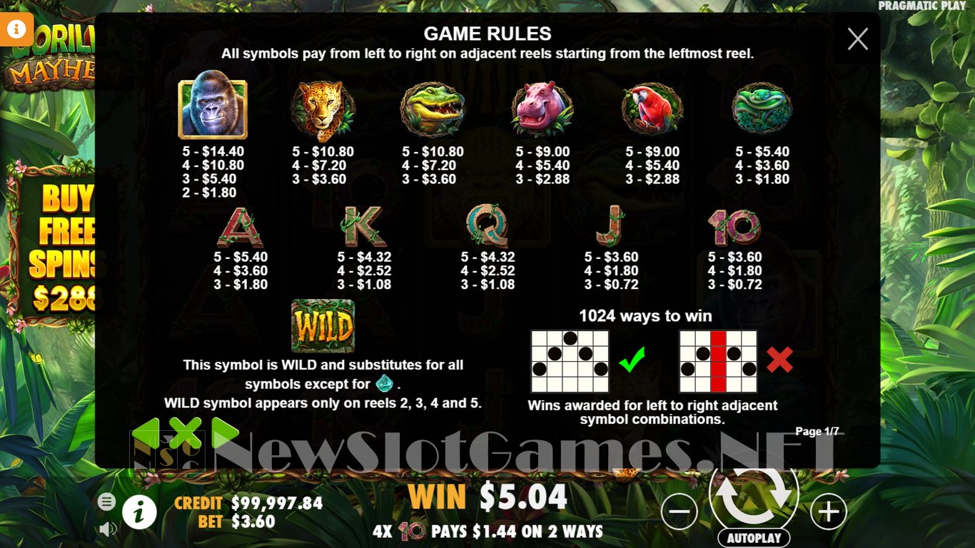 Gorilla Mayhem Slot Slot Image in Demo - pic. 4