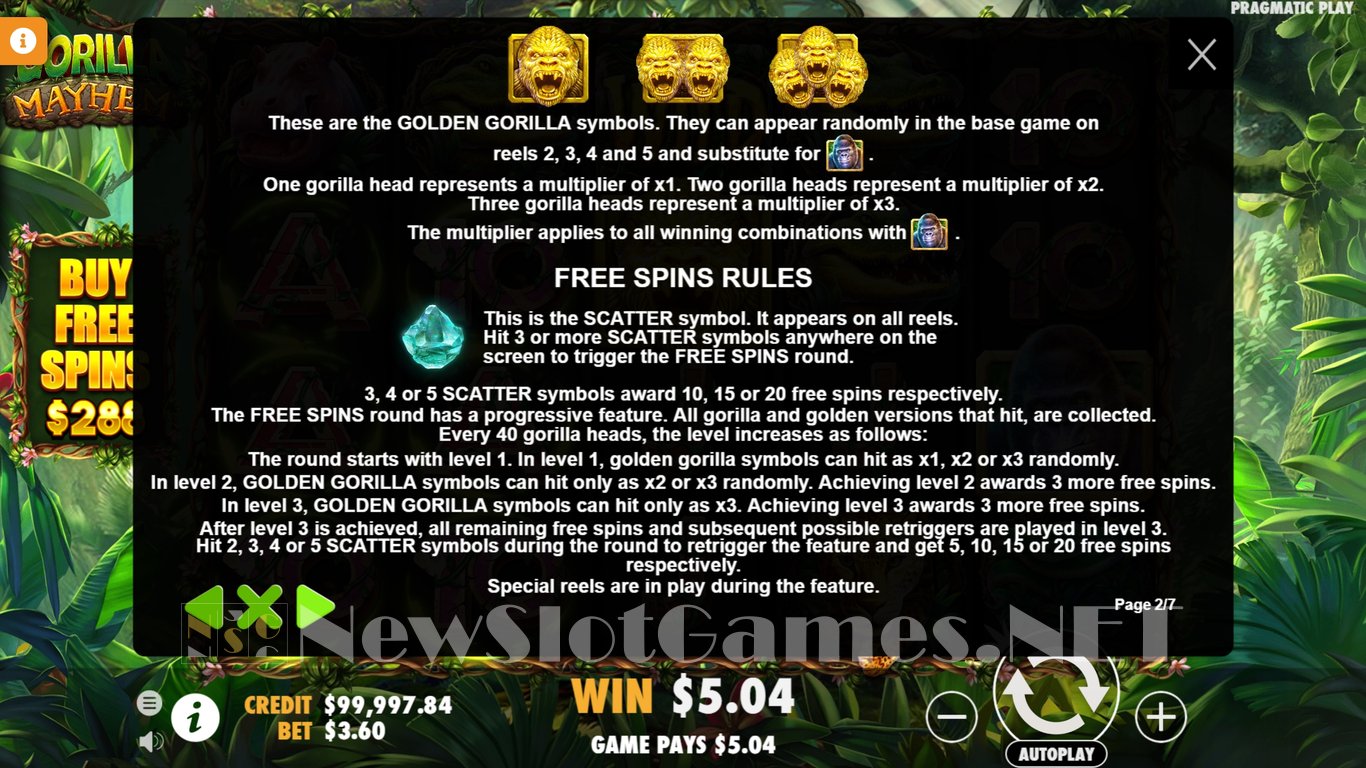Gorilla Mayhem Slot Slot Image in Demo - pic. 5