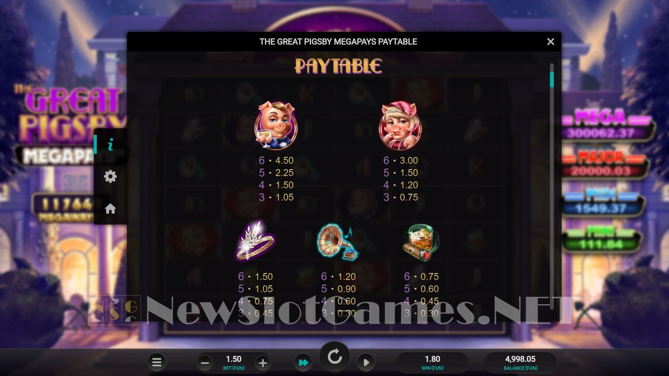 The Great Pigsby Megapays Slot Slot Image in Demo - pic. 5