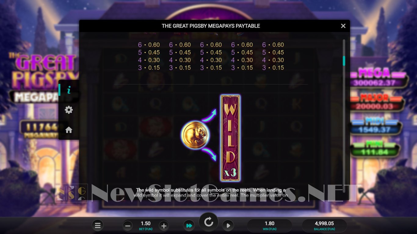 The Great Pigsby Megapays Slot Slot Image in Demo - pic. 6