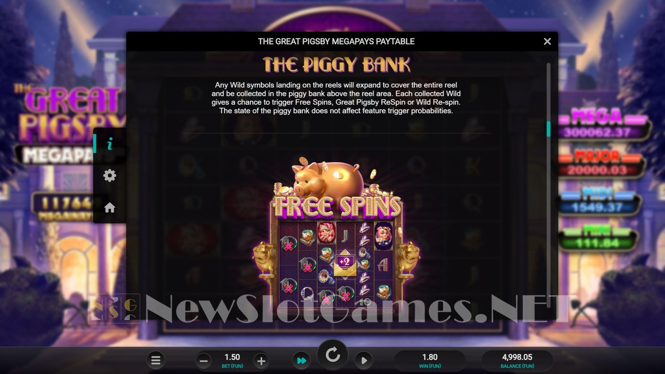The Great Pigsby Megapays Slot Slot Image in Demo - pic. 7