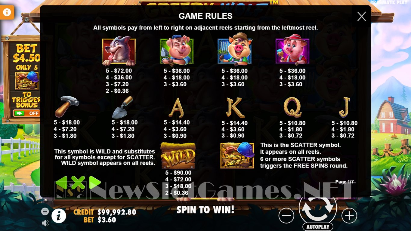 Greedy Wolf Slot Slot Image in Demo - pic. 3