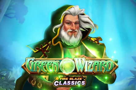 Green Wizard Slot Logo