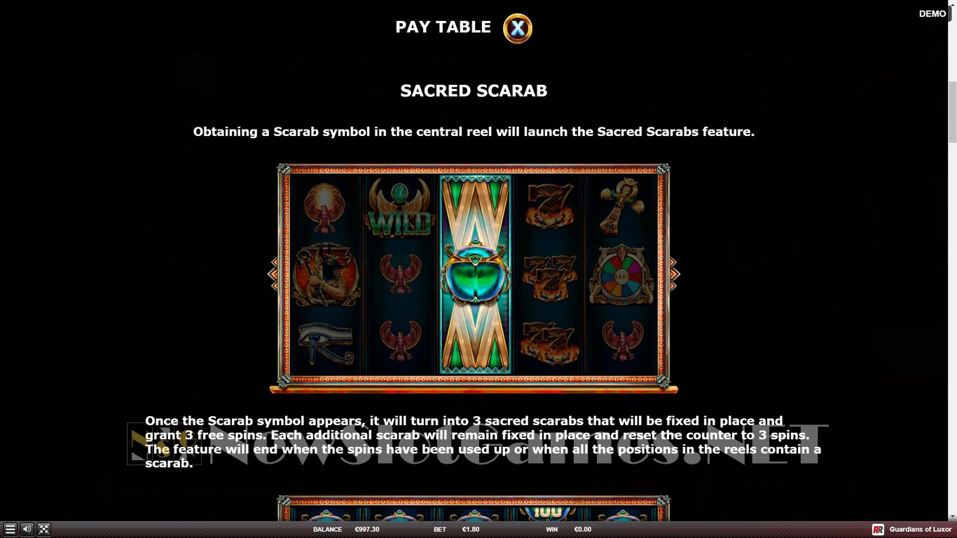 Guardians of Luxor Slot Slot Image in Demo - pic. 5