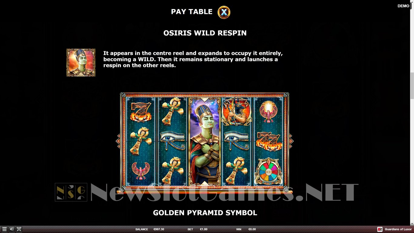 Guardians of Luxor Slot Slot Image in Demo - pic. 6