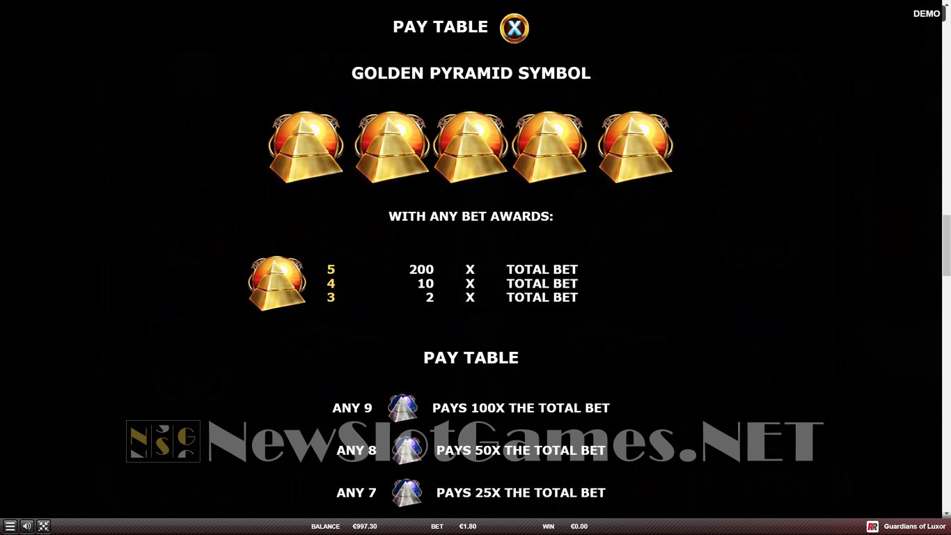 Guardians of Luxor Slot Slot Image in Demo - pic. 7