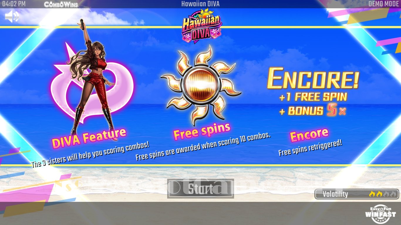 Hawaiian Diva Slot Demo Image