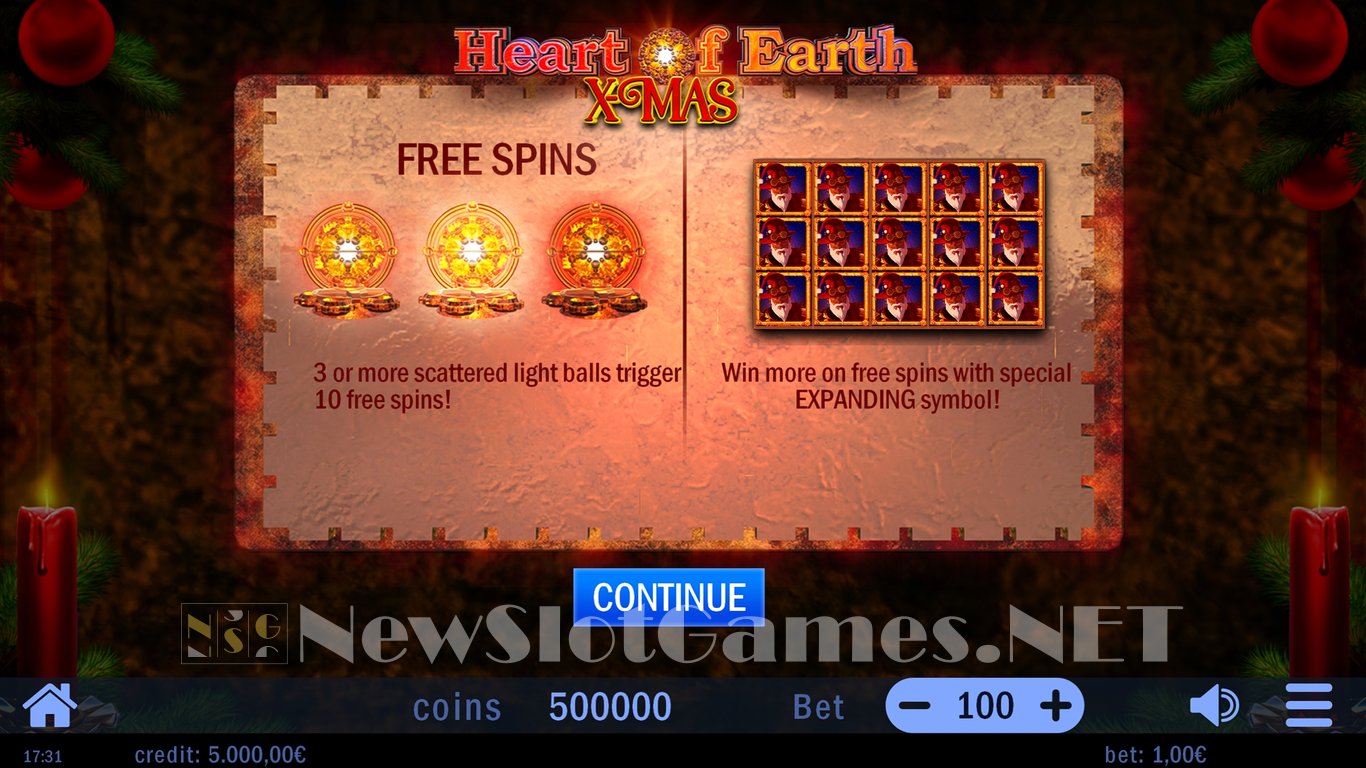 Heart of Earth Xmas Slot Demo Image