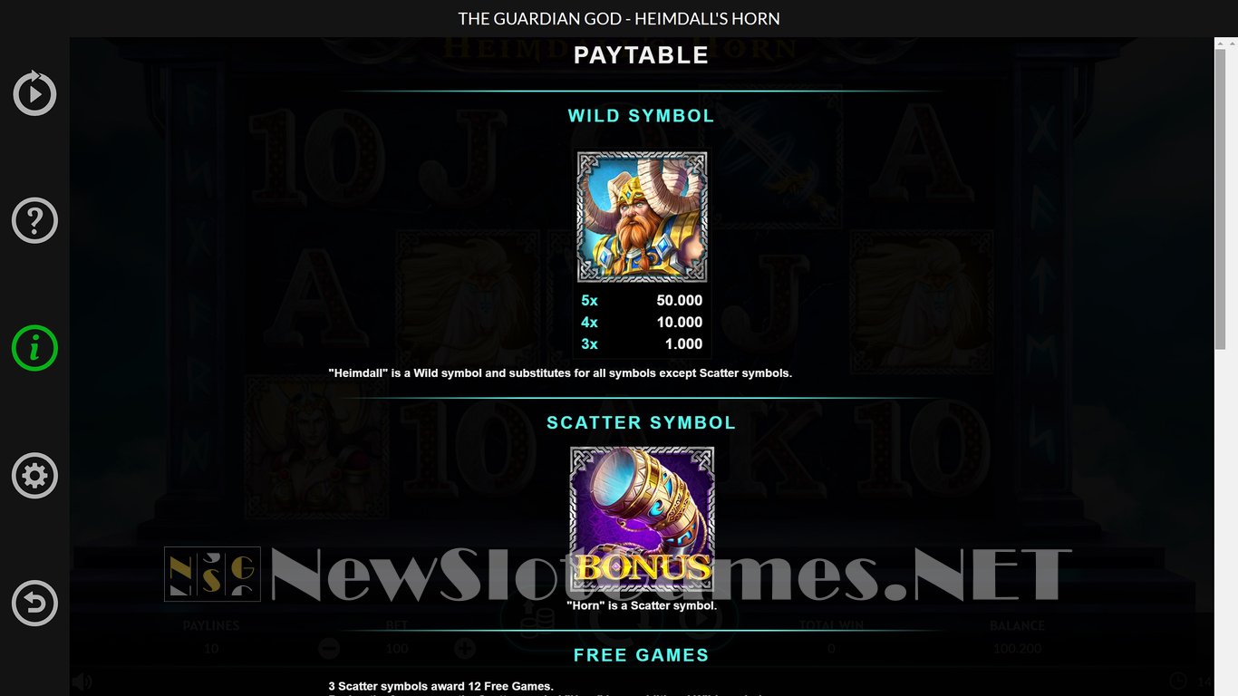 The Guardian God Heimdalls Horn Slot Slot Image in Demo - pic. 5