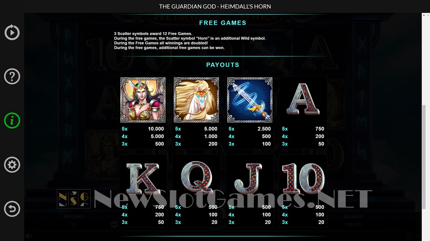 The Guardian God Heimdalls Horn Slot Slot Image in Demo - pic. 6