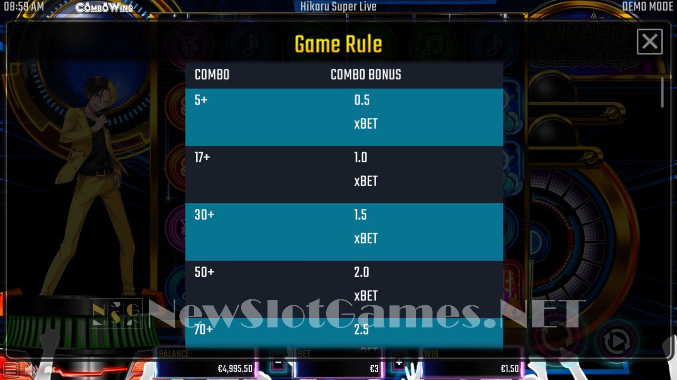 Hikaru Super Live Slot Slot Image in Demo - pic. 6