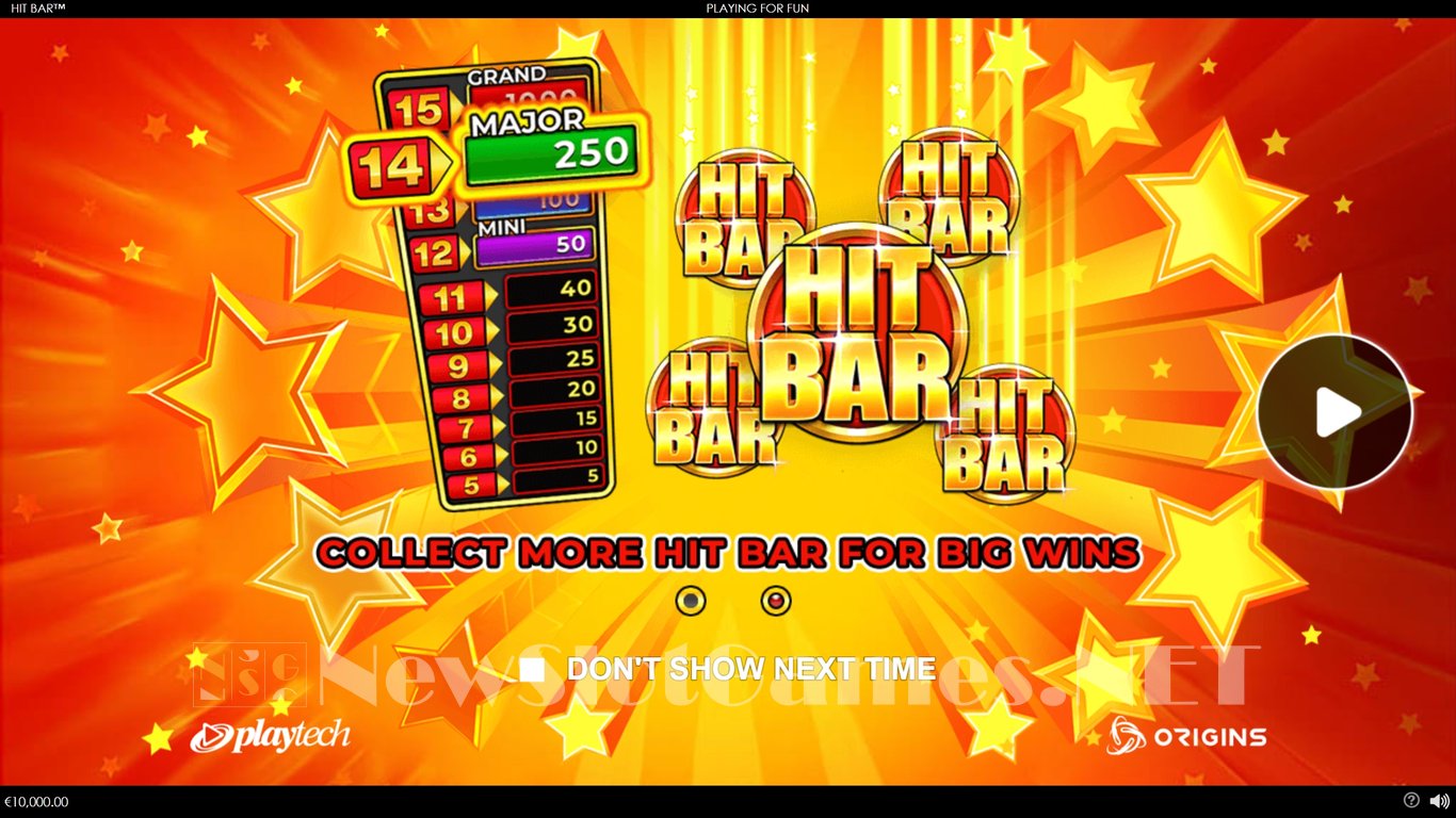 Hit Bar Slot Demo Image