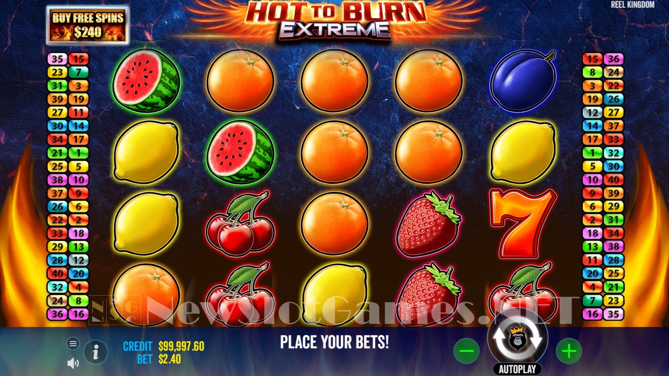 Hot to Burn Extreme Slot Demo Image