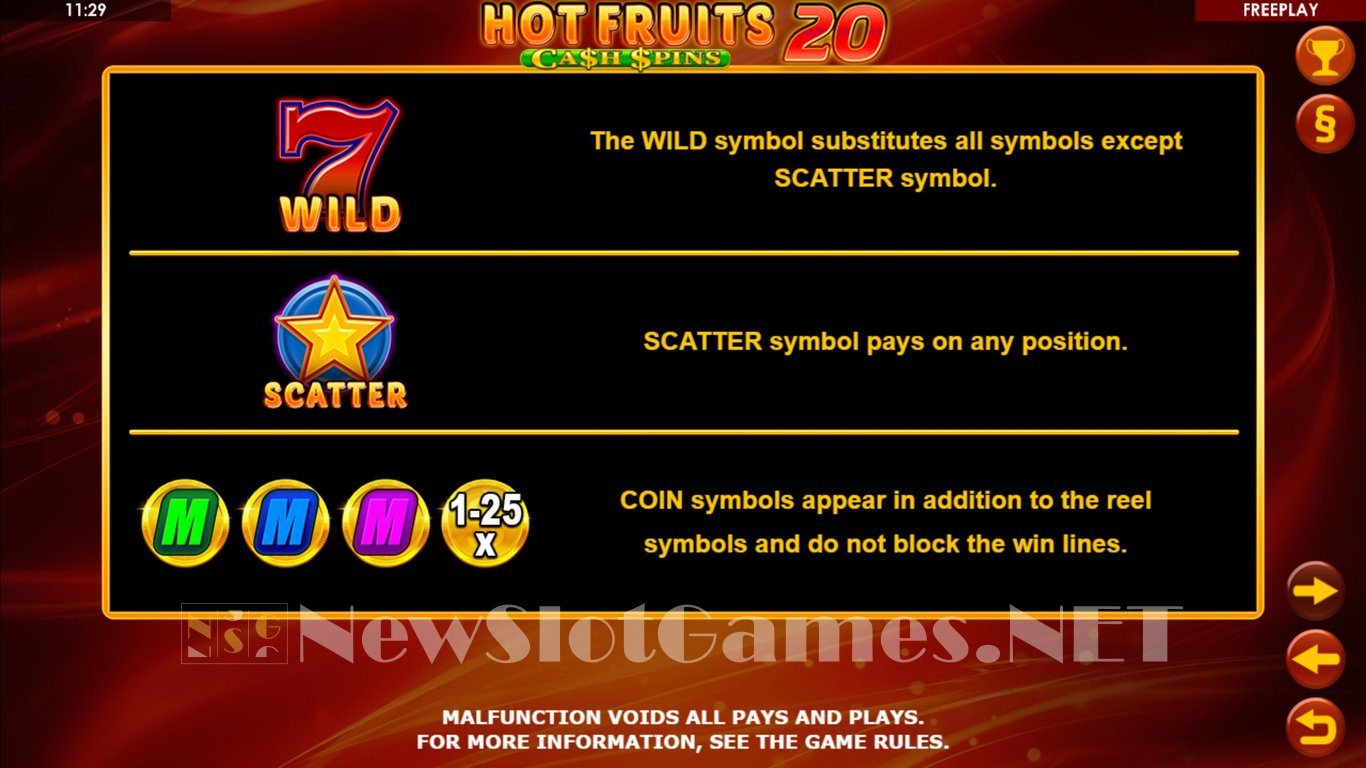 Hot Fruits 20 Cash Spins Slot Slot Image in Demo - pic. 6