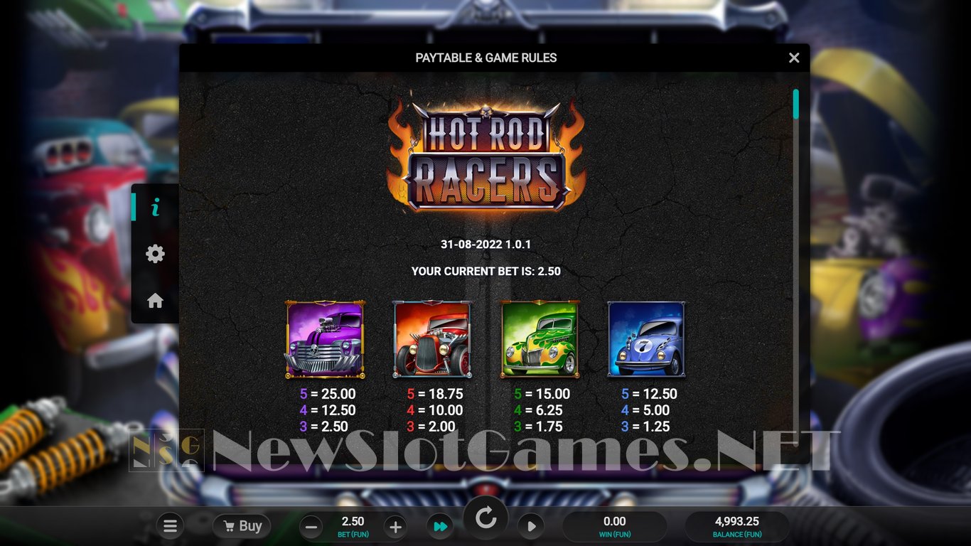 Hot Rod Racers Slot Slot Image in Demo - pic. 3
