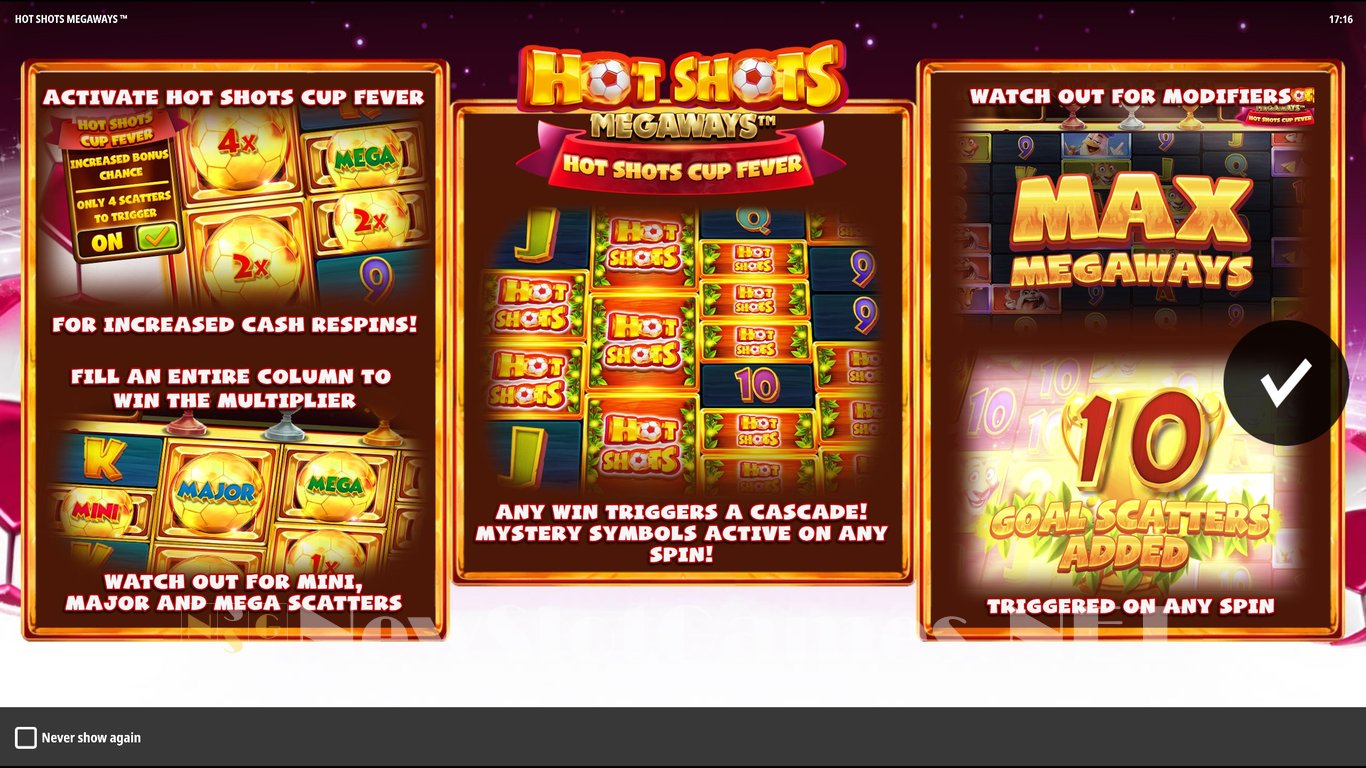 Hot Shots Megaways Slot Demo Image