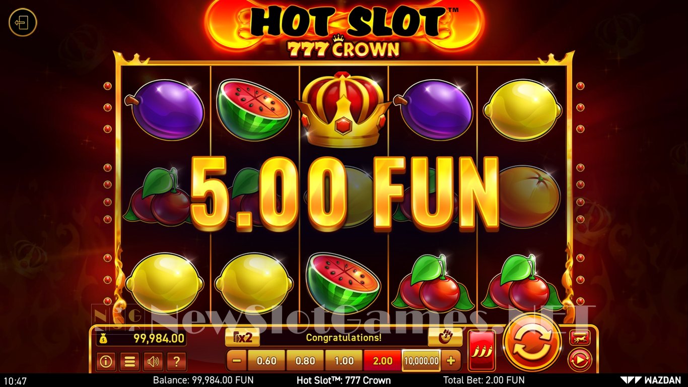 Hot Slot™ 777 Crown Slot Slot Image in Demo - pic. 10