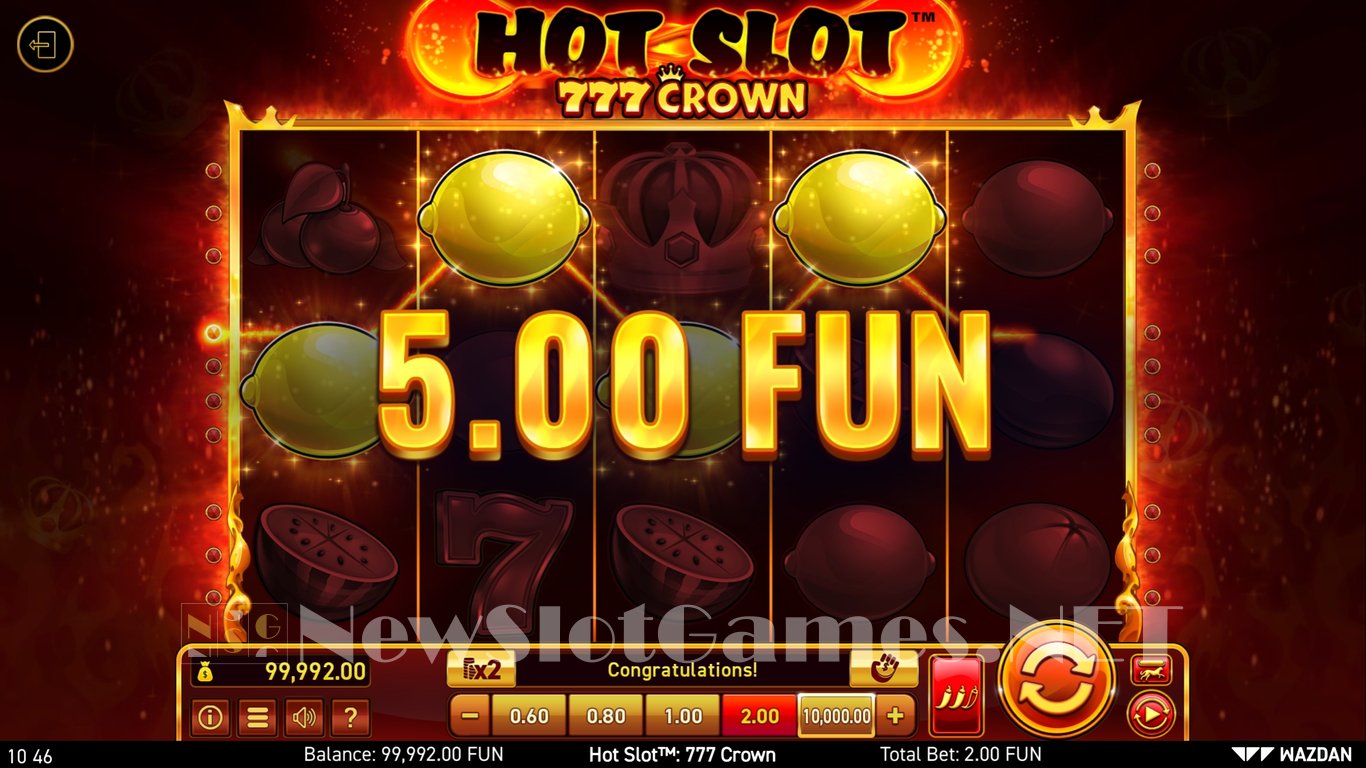 Hot Slot™ 777 Crown Slot Slot Image in Demo - pic. 3