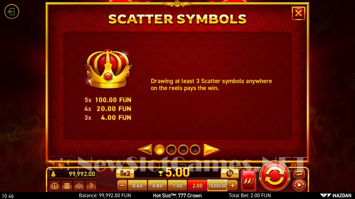 Hot Slot™ 777 Crown Slot Slot Image in Demo - pic. 4