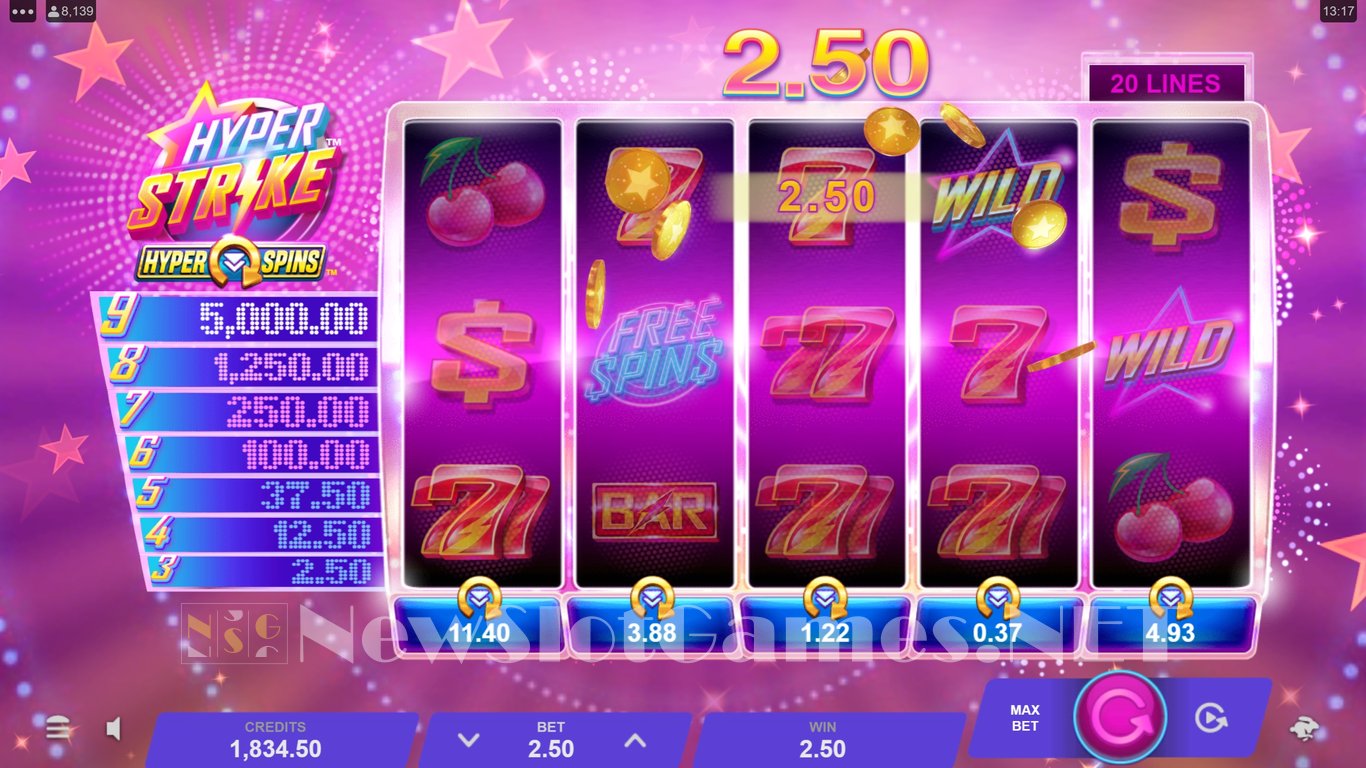 Hyper Strike HyperSpins Slot Demo Image