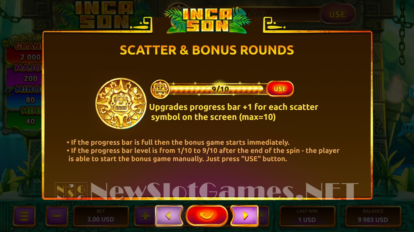 Inca Son Slot Review & Demo by Onlyplay - Play Free Online