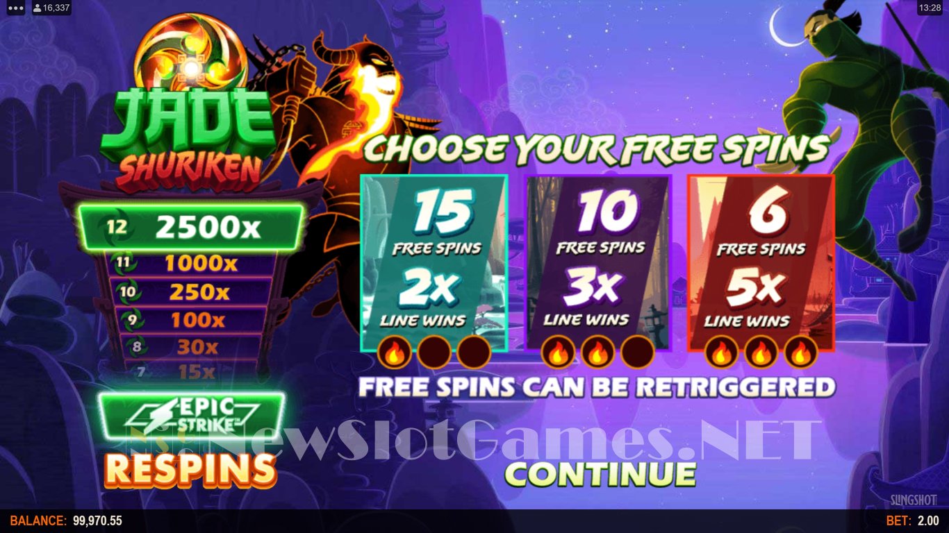 Jade Shuriken Slot Demo Image