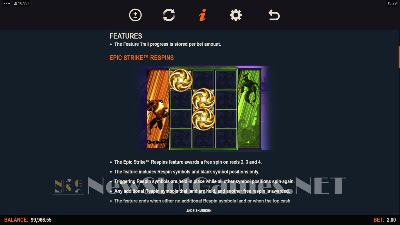 Jade Shuriken Slot Slot Image in Demo - pic. 5