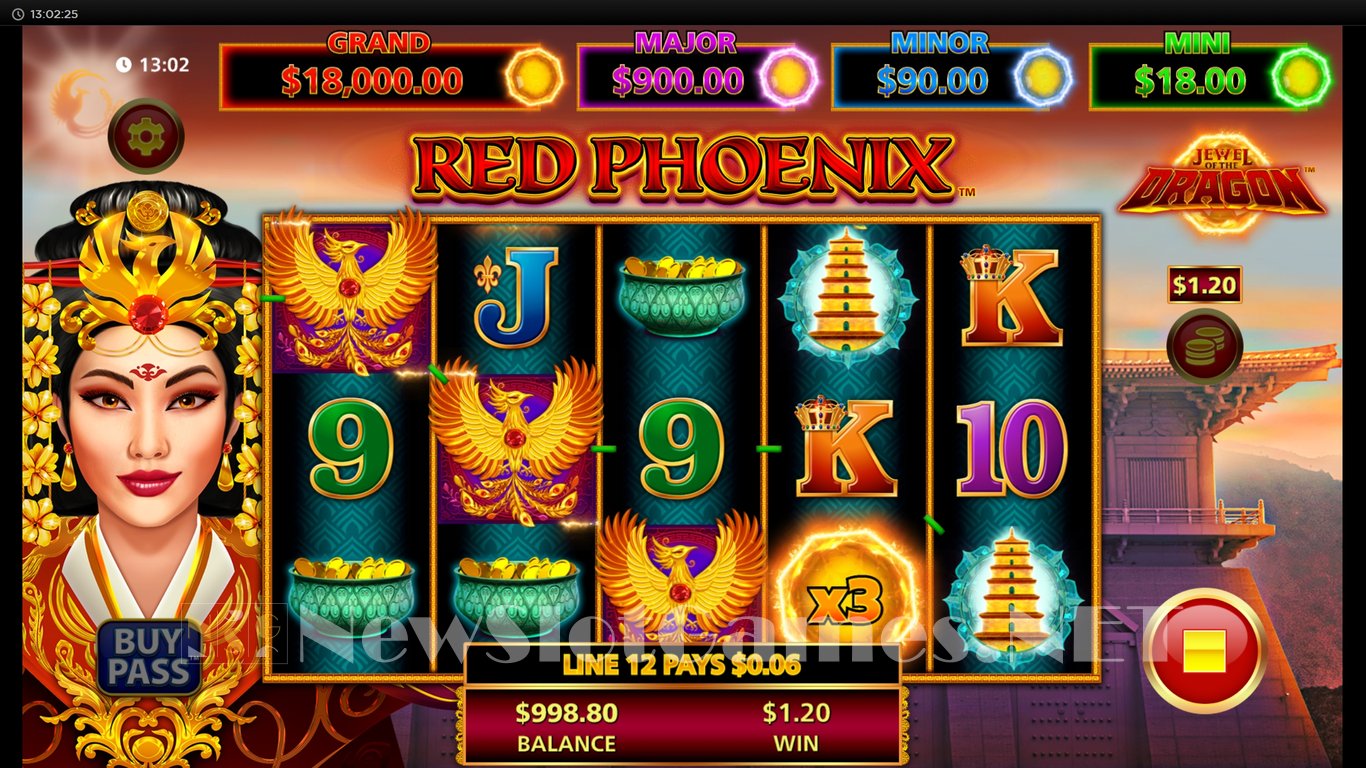 Jewel of the Dragon Red Phoenix Slot Slot Image in Demo - pic. 2