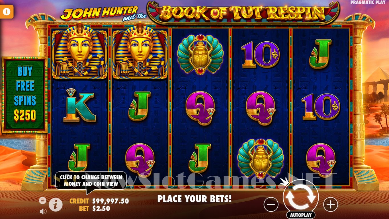 John Hunter and the Book of Tut Respin Slot Slot Image in Demo - pic. 2