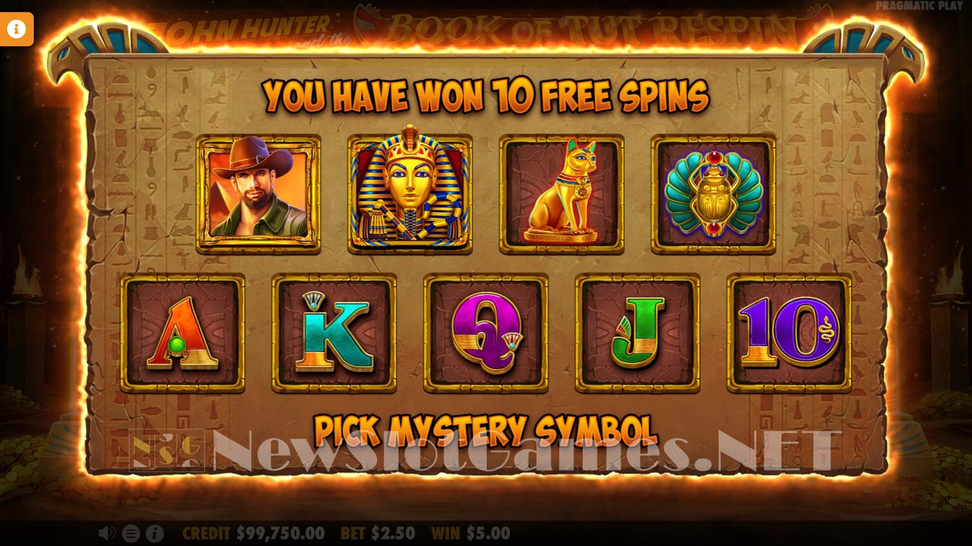 John Hunter and the Book of Tut Respin Slot Slot Image in Demo - pic. 9