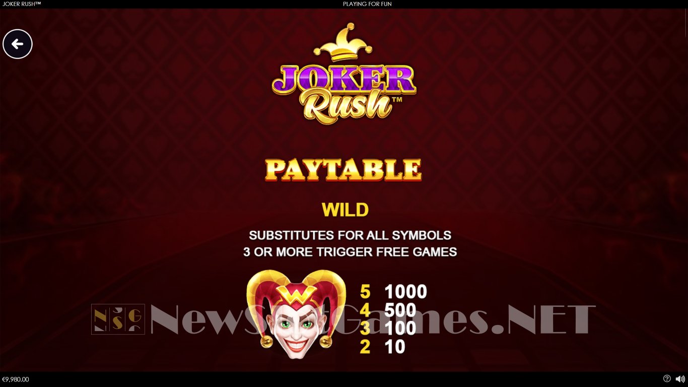 Joker Rush Slot Slot Image in Demo - pic. 5