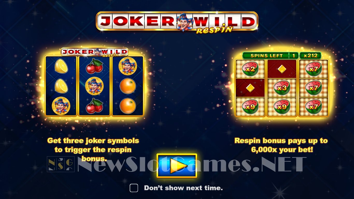 Joker Wild Respin Slot Demo Image