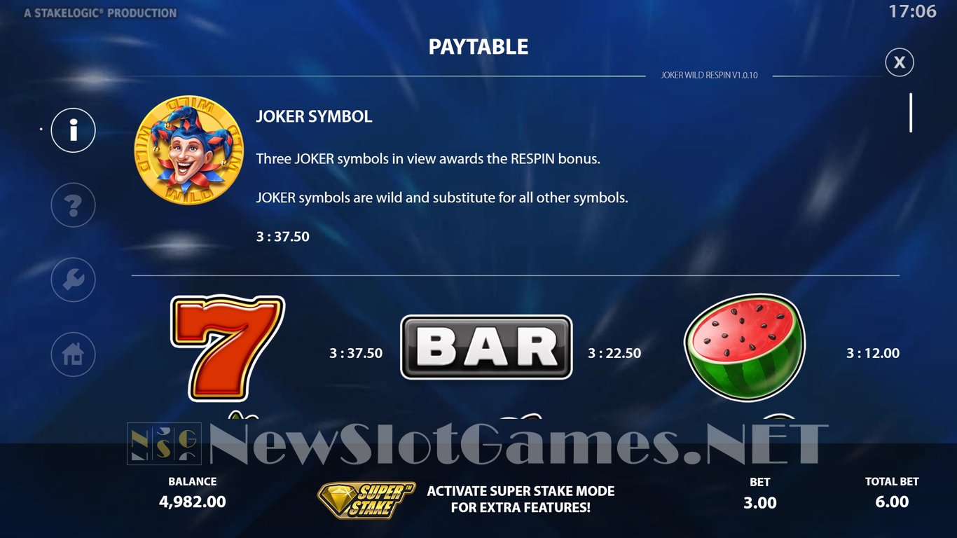 Joker Wild Respin Slot Slot Image in Demo - pic. 4