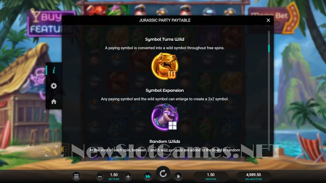 Jurassic Party Slot Slot Image in Demo - pic. 6