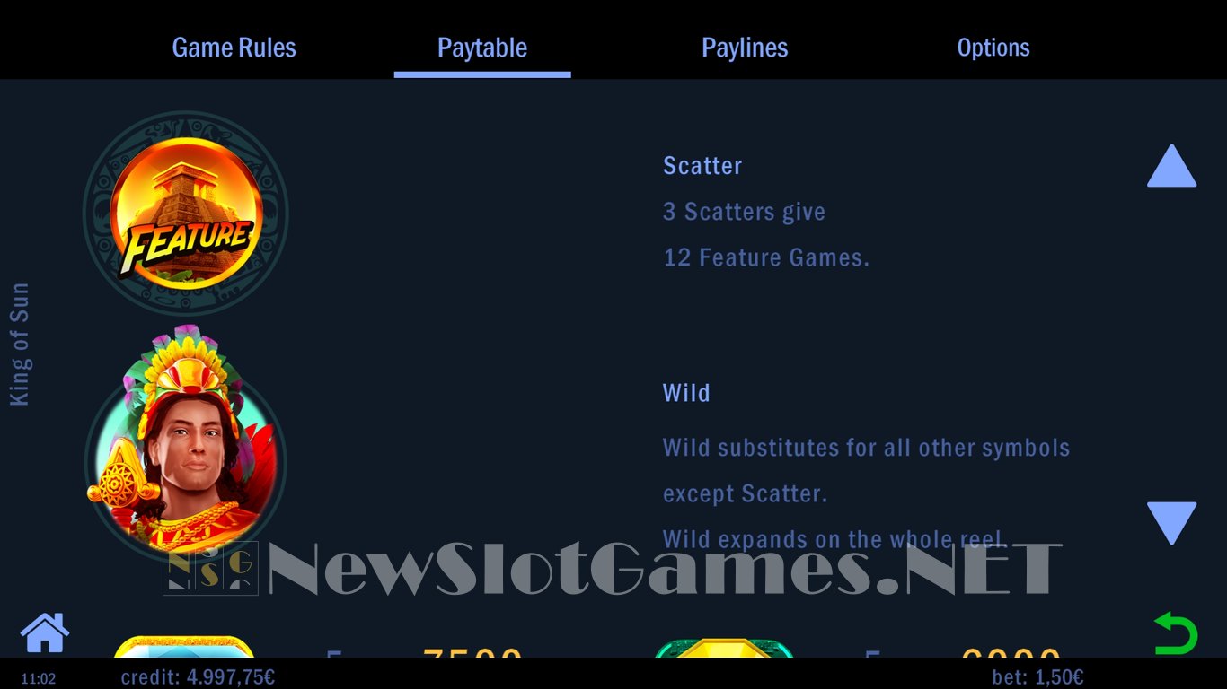 King of Sun Slot Slot Image in Demo - pic. 5
