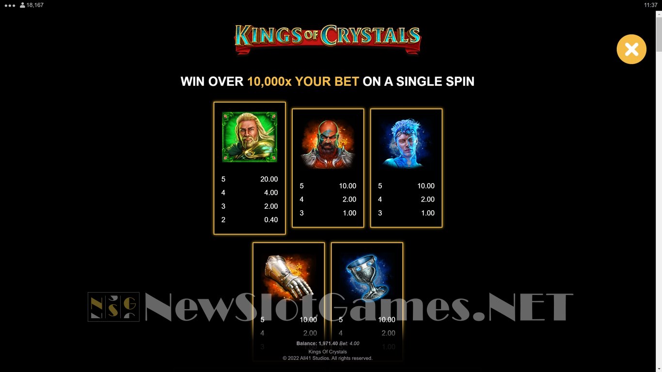 Kings of Crystals Slot Slot Image in Demo - pic. 5