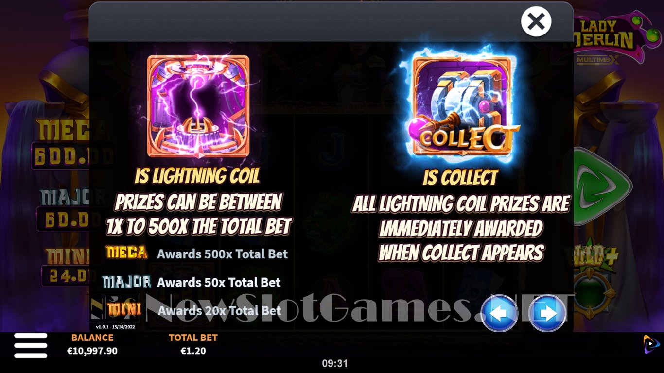 Lady Merlin MultiMax Slot Slot Image in Demo - pic. 5